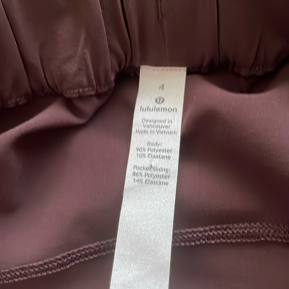 Lululemon On The Fly Skirt Woven Cherry Cola Size 4 - Picture 7 of 7